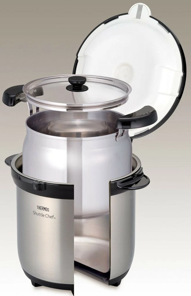 Nồi ủ Thermos KBG-4500-CS 4.5L màu bạc Hàng chính hãng