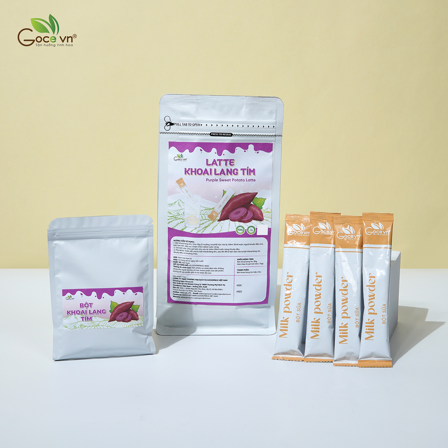 Latte Khoai lang tím Goce - Túi 110g