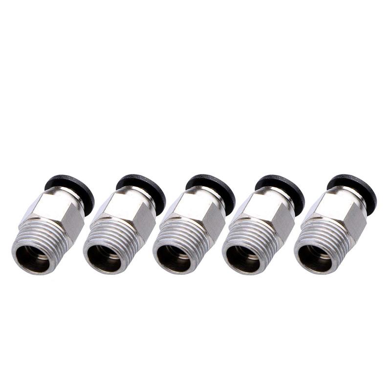 10pcs/lô đầu nối khí nén PC4-M10 cho máy in 3D Bộ phận ghép nối nhanh Bowden.