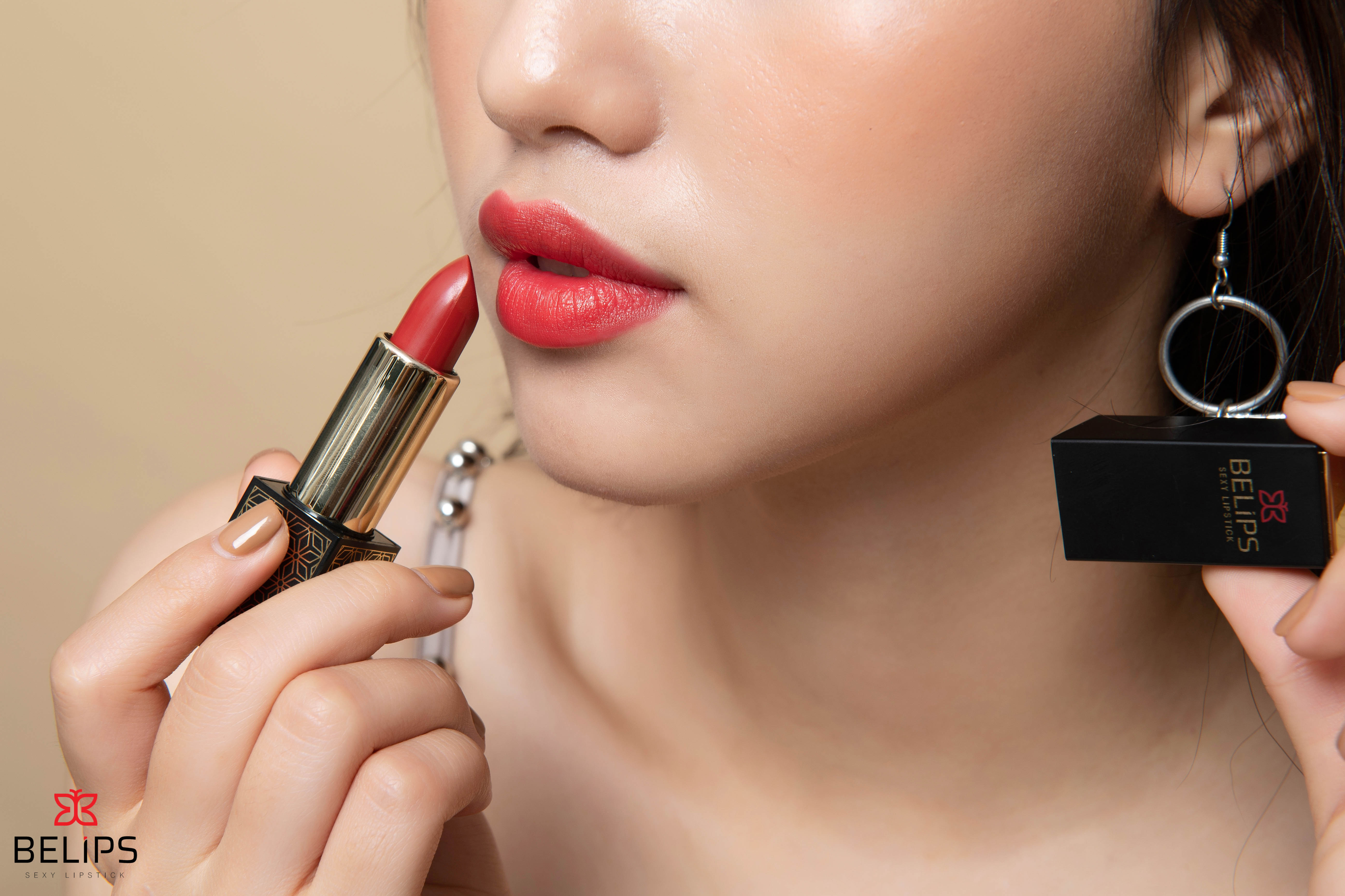 Son Môi Belips Sexy Lipstick Son môi quyến rũ lên màu tự nhiên