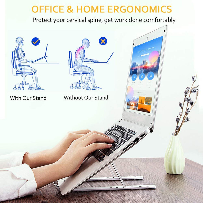 Laptop Stand for MacBook Pro Notebook Stand Foldable Aluminium Alloy Tablet Stand Bracket Laptop Holder for Notebook