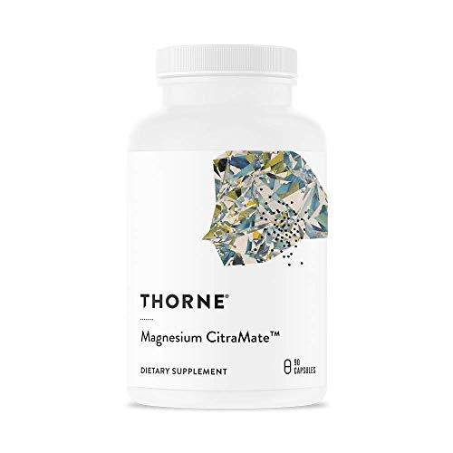 Thorne Research - Magnesium Citramate - Magnesium with Citrate-Malate to Promote Energy Production, Heart and Lung Function, and Metabolism of Sugar and Carbs - 90 Capsules