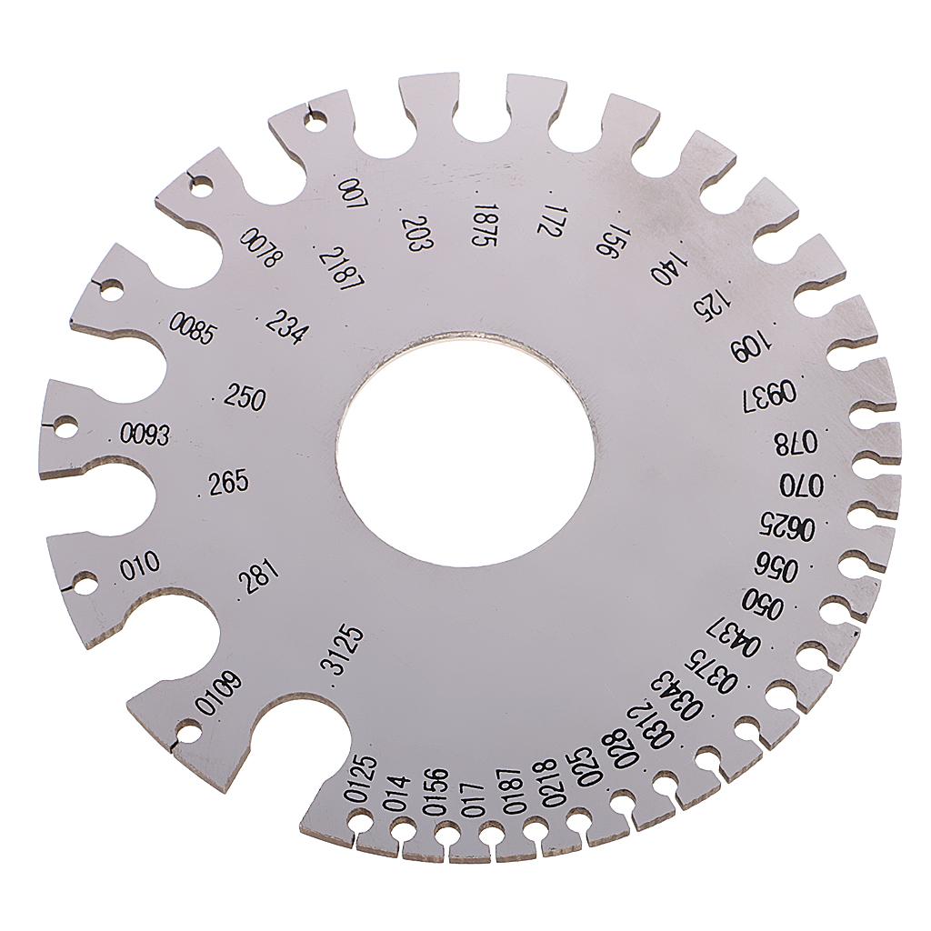 Round Wire Gauge Diameter Gage Metal Inch Inspection Measuring Instrument