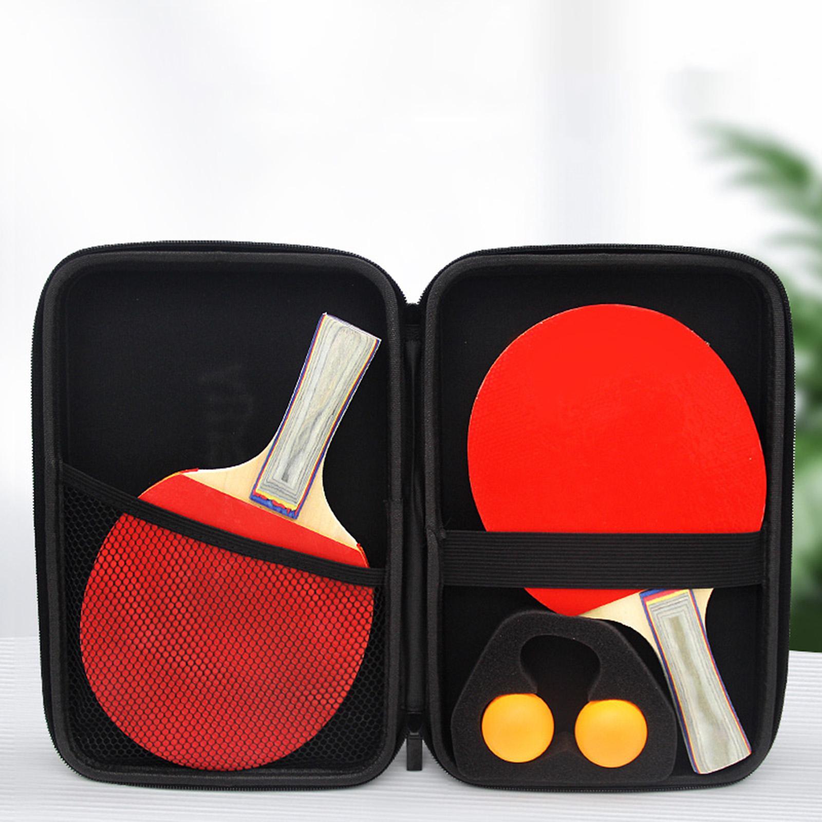 Table Tennis Paddle Case with Zipper Table Tennis Bag Portable Pong Paddle Bag for Outdoor