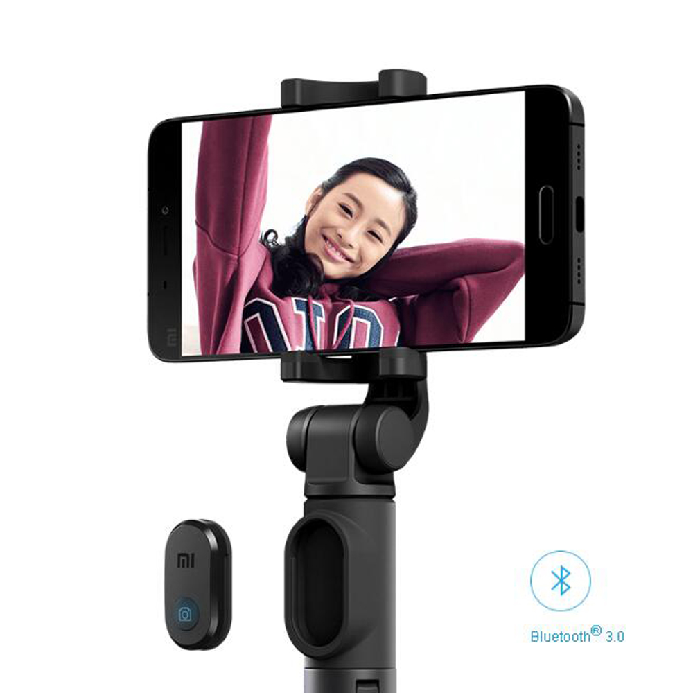 Original Xiaomi Foldable Tripod Monopod Handheld Mini Mi Phone Selfie Stick Bluetooth With Wireless Button Shutter 360 Rotation Foldable Selfie Stick For iOS/Android/Xiaomi