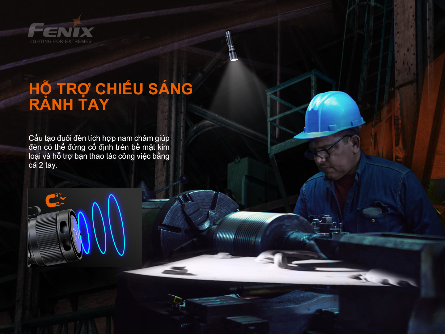 Đèn pin cầm tay FENIX C7, siêu sáng