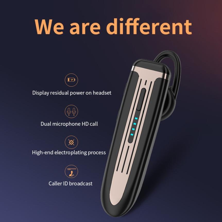 2021 K3 K2 Bluetooth 5.0 Tai Treo Tai Nghe Không Dây 300mA Chờ Dài 1 Tai-Móc Gọi Rảnh Tay chống Ồn Tai Nghe Chụp Tai