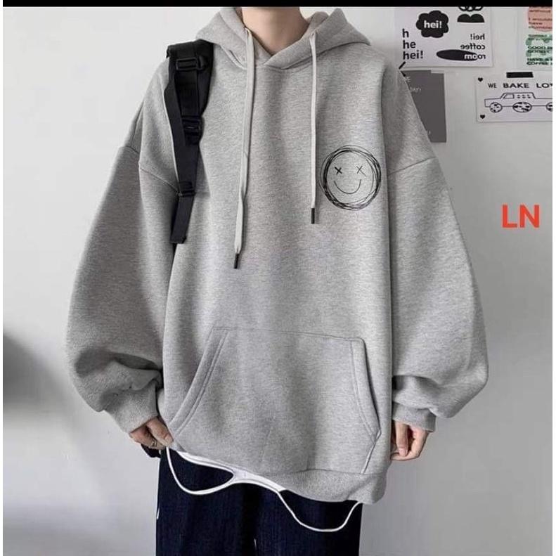 Áo hoodie logo mặt cười tròn TH6