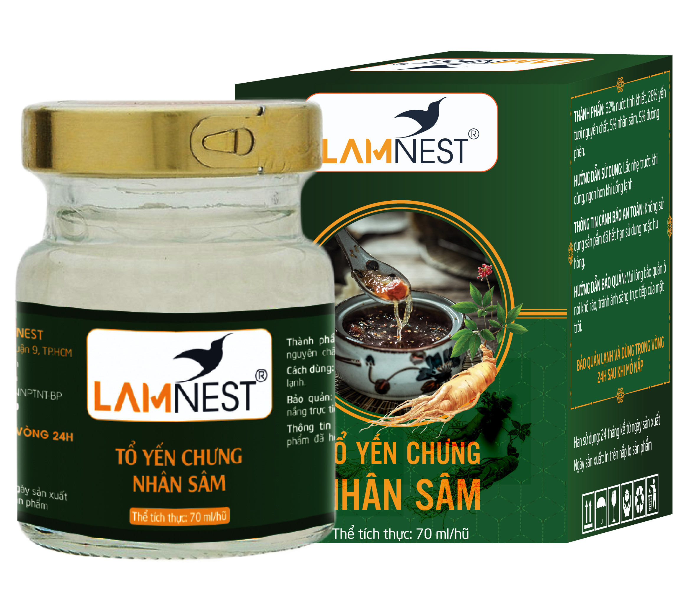 TỔ YẾN CHƯNG NHÂN SÂM - YẾN SÀO LAMNEST