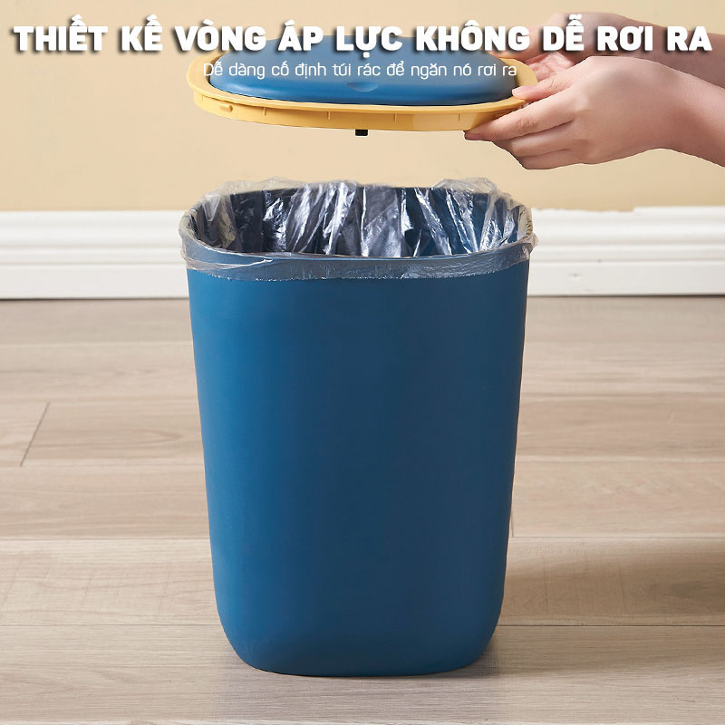 Thùng Rác Nhựa Cao Cấp Chống Thấm Nước Dùng Cho Phòng Bếp, Phòng Ngủ, Văn Phòng Nhỏ Gọn