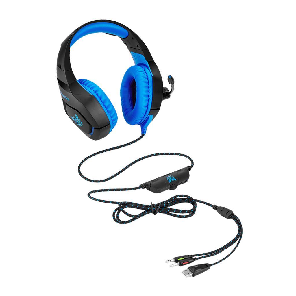 Stereo Bass Surround Gaming Headset with Mic for PC