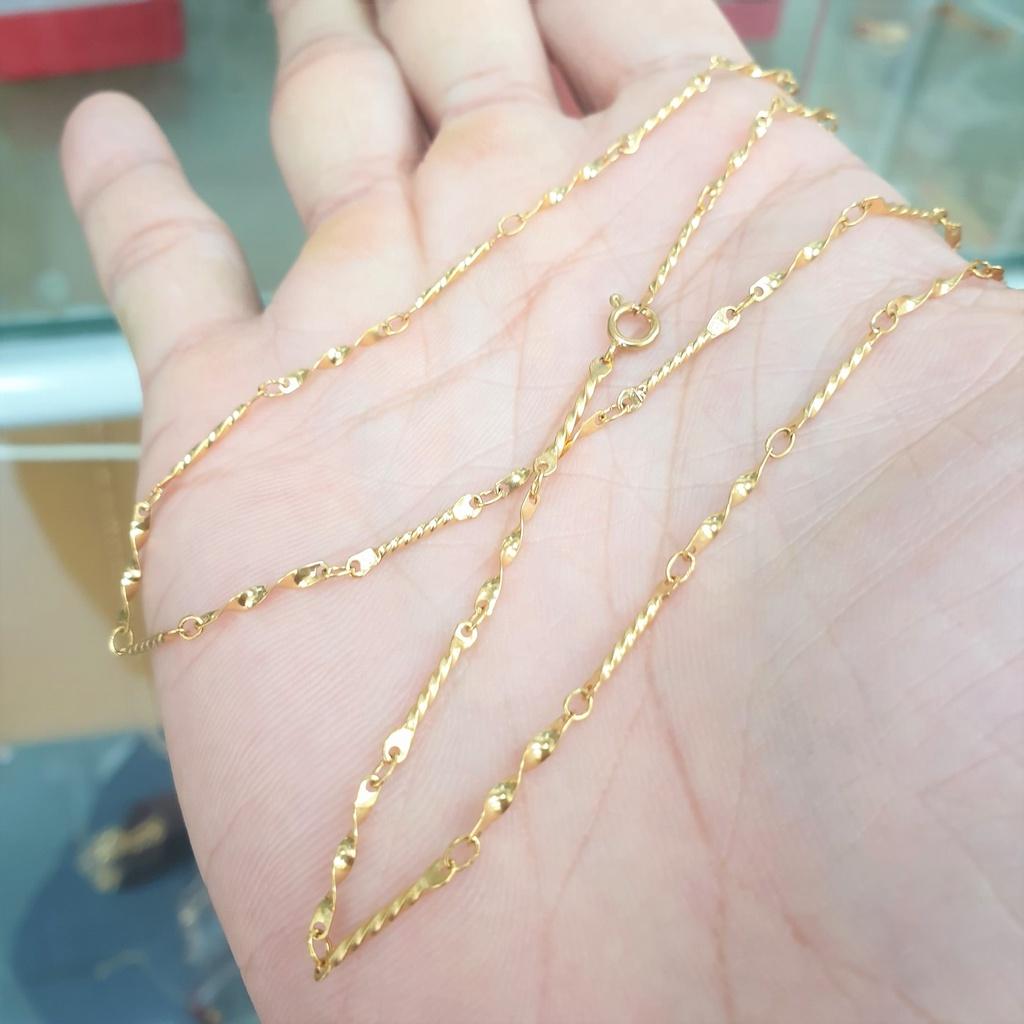 Dây Chuyền Trúc Xoắn Ốc- Vòng cổ dùng lâu dài không kiêng mồ hôi muối không đen