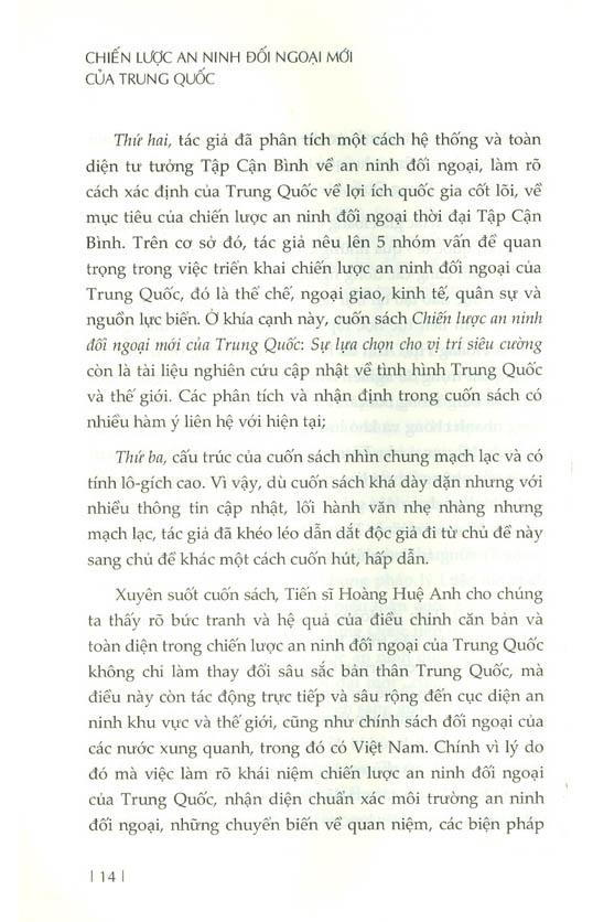 Chiến Lược An Ninh Đối Ngoại Mới Của Trung Quốc - Sự Lựa Chọn Cho Vị Trí Siêu Cường