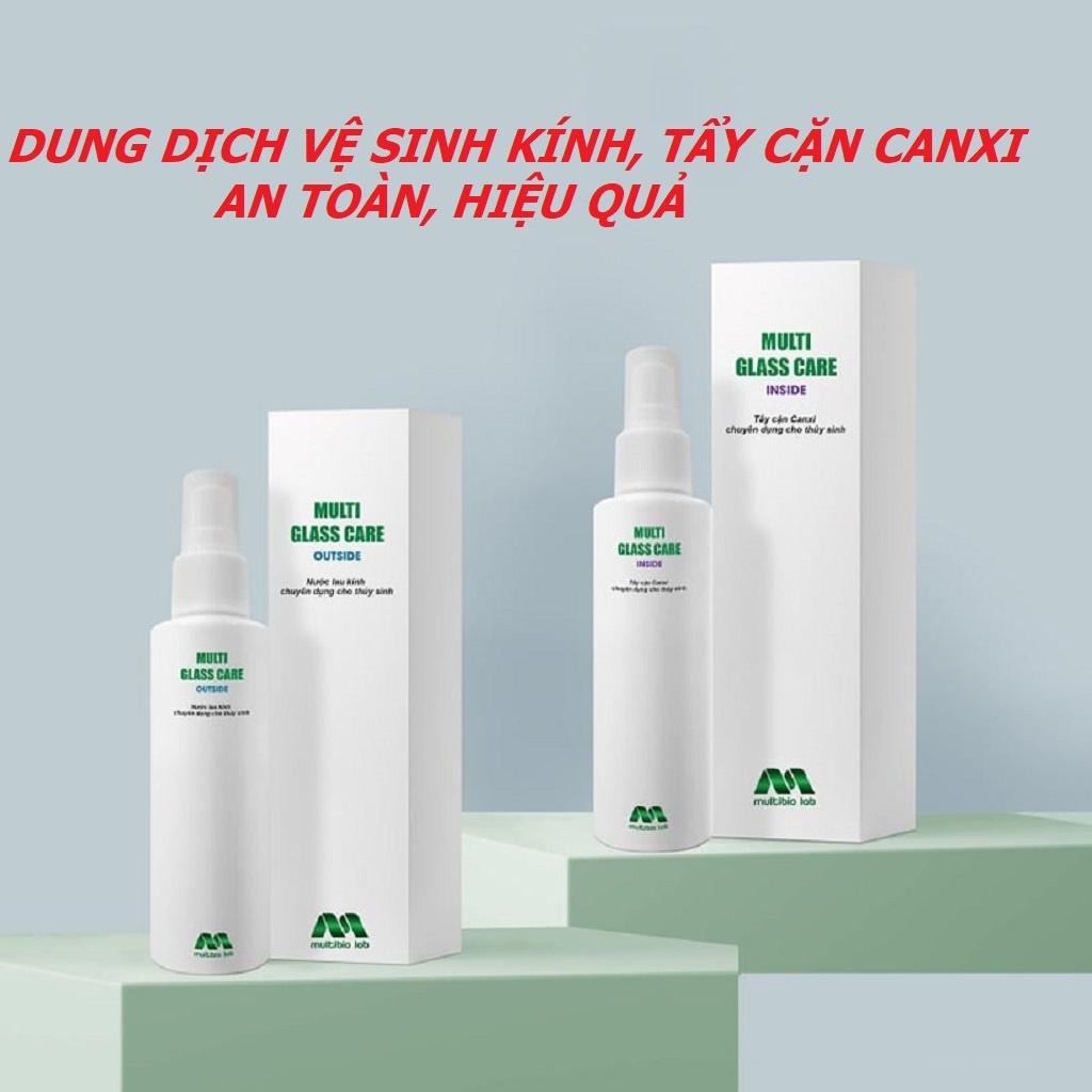 Dung dịch vệ sinh mặt kính MULTI GLASSCARE - Chuyên tẩy cặn canxi, làm sạch cho bể thủy sinh, bể cá cảnh-shopleo