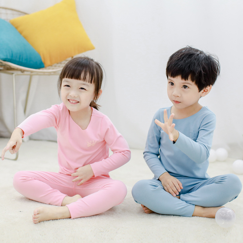 Sét mặc ở nhà dài tay cho bé gái và bé trai siêu ngộ nghĩnh đáng yêu bộ trơn