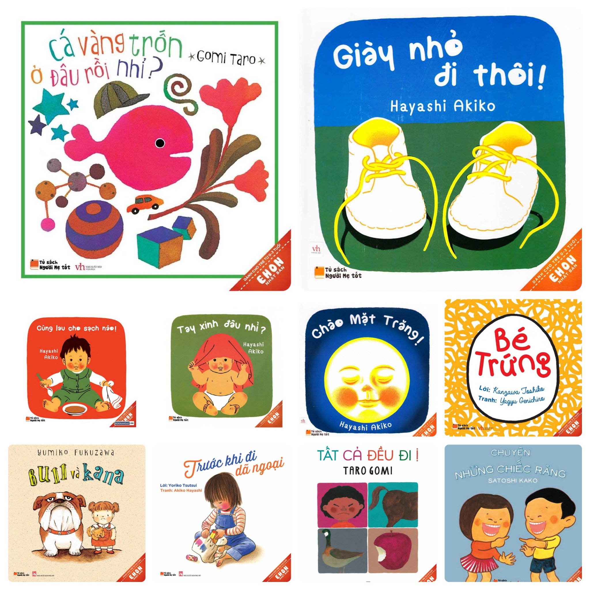Sách Ehon Nhật Bản Full 20 Cuốn Thực Phẩm Cho Tâm Hồn + Poster 5 Ngón Tay