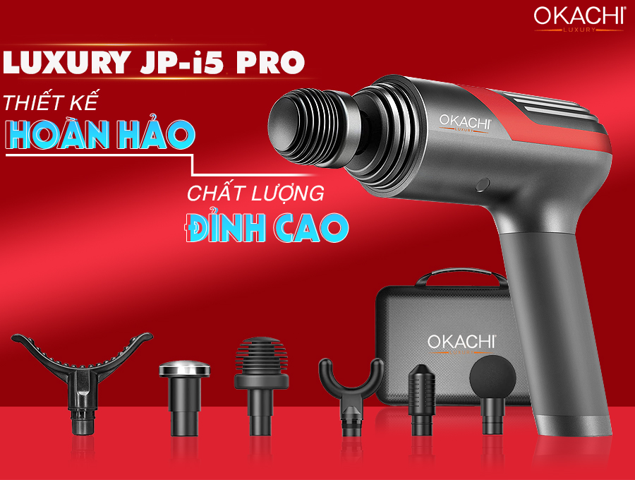 Súng massage toàn thân OKACHI LUXURY JP-i5 Pro
