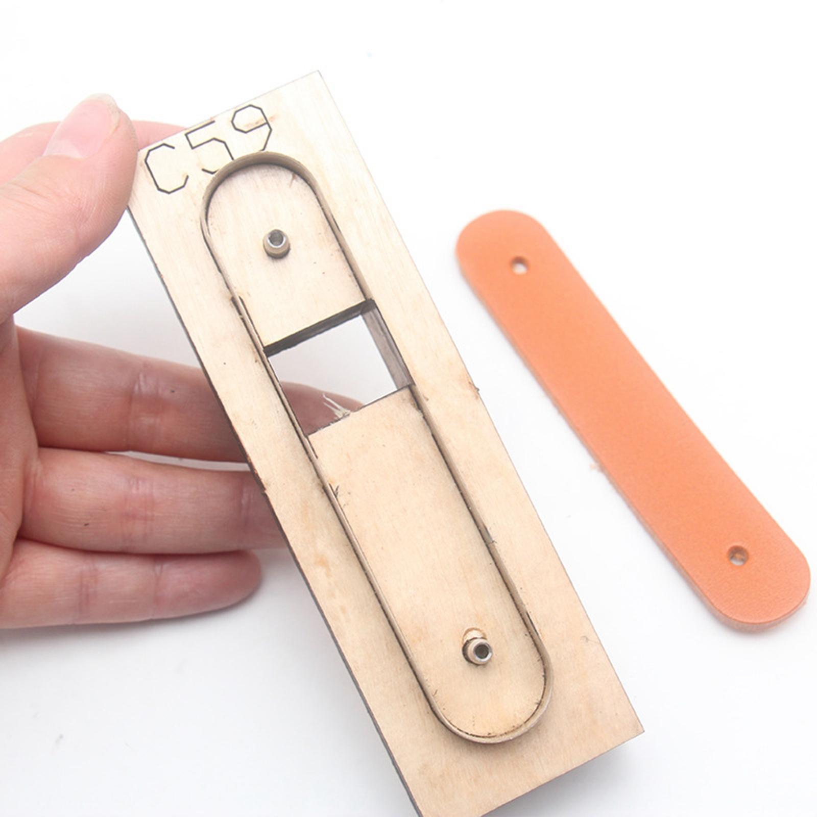 Wood Leather Cutting Die Leather Cutter Steel DIY Earphone Data Cable Organizer Leather Crafts Template Cutting Dies Supplies DIY Gift