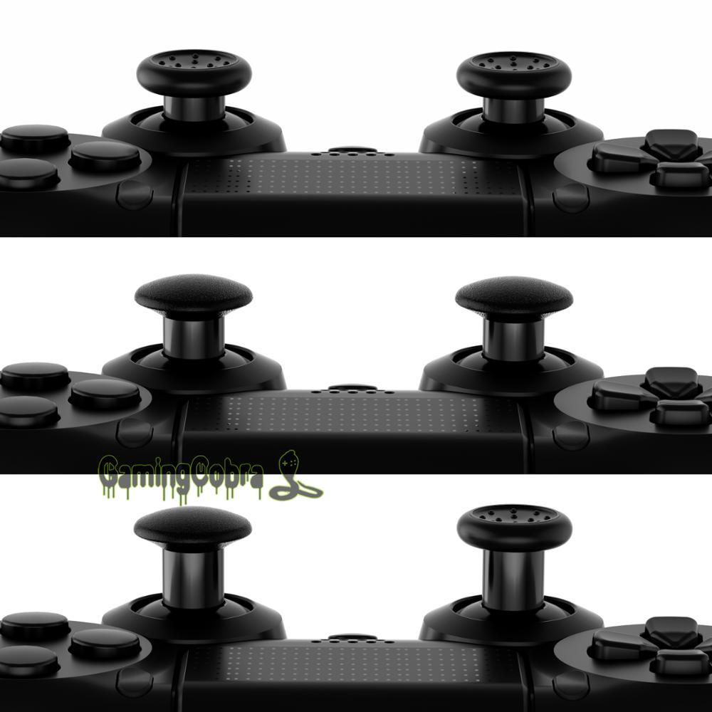 Thumbstick có thể hoán đổi cho nhau màu đen với 3 cần điều khiển có thể điều chỉnh cho bộ điều khiển PS5, cho PS4 Tất cả các bộ điều khiển mô hình màu: Đen