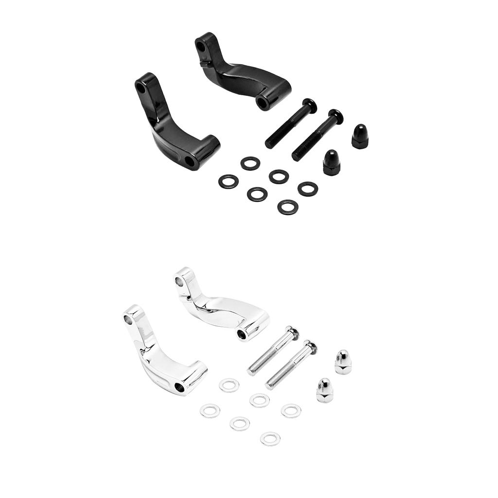 Mirror Relocation Extension Adapter Kit For Harley 06-17 Motorcycles
