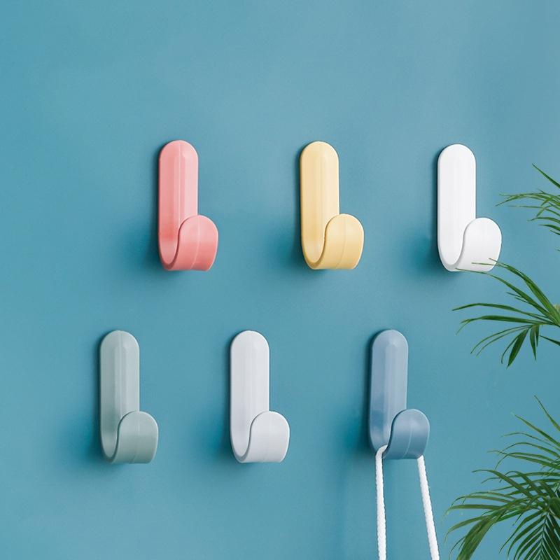 Móc Treo Đồ Hình Chữ J Dán Tường Trang Trí Tiện Dụng H073