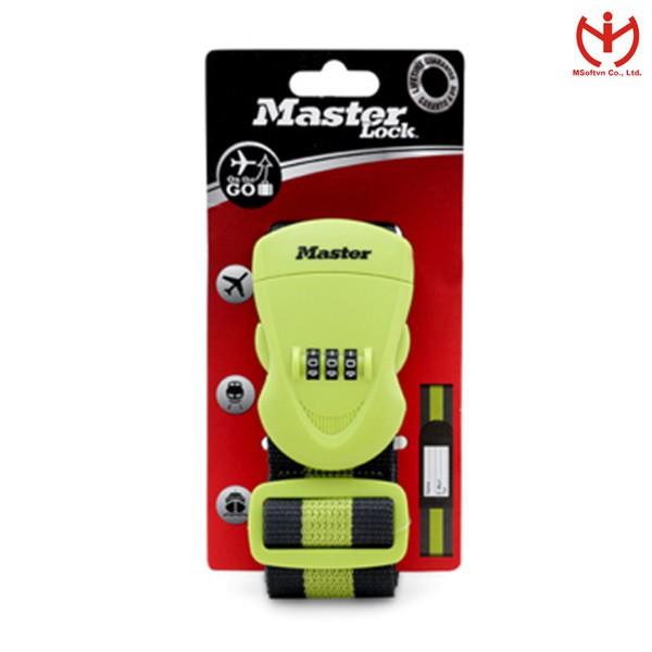 Dây đai ràng vali Master Lock 4701 EURDGRN có đầu khóa số - MSOFT