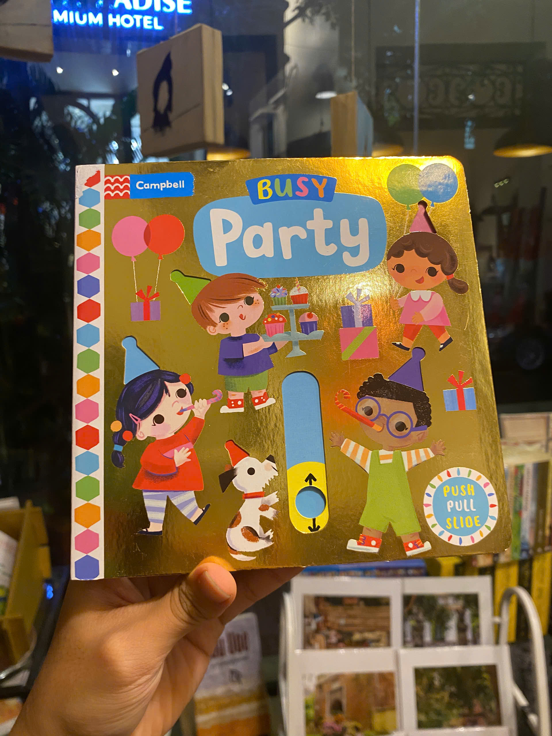 Sách - Busy Party by Campbell Books | English Children's Picture Book - Activity Book