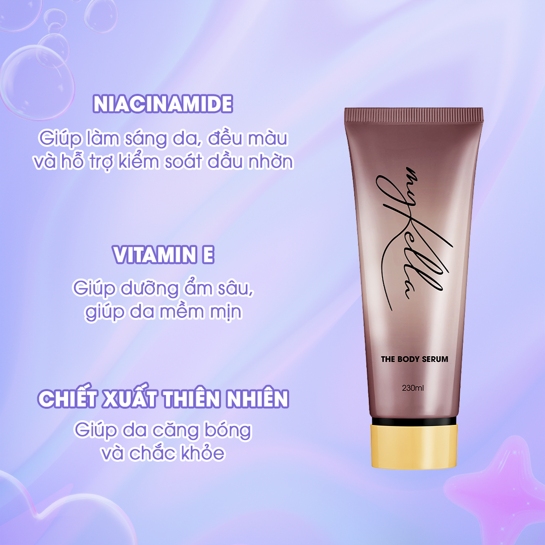 Kem Dưỡng Ẩm Toàn Thân myKella Giúp Làm Sáng Da, Kiểm Soát Dầu Nhờn, Dưỡng Ẩm Hiệu Quả - 230ml