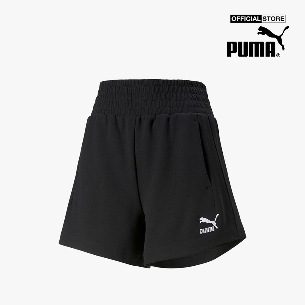 PUMA - Quần shorts thể thao nữ lưng thun T7 High Waist 535716