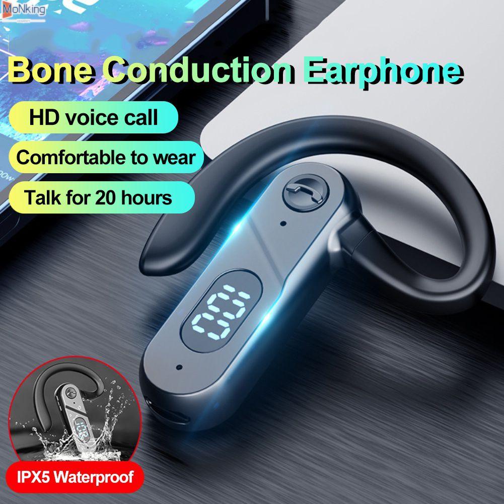 V28 Dẫn Truyền Xương Bluetooth-Tương Thích Kinh Doanh Tai Nghe Tai Nghe Nhét Tai Không Dây Đơn Tai Nghe Có Micro Tai Nghe ^ MK ^