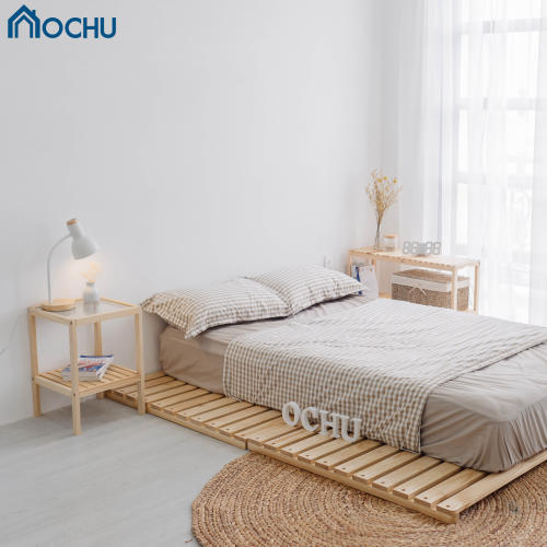 Giường Ngủ Pallet Gỗ Thông OCHU - Nancy Bed - Natural - 2m2*2m