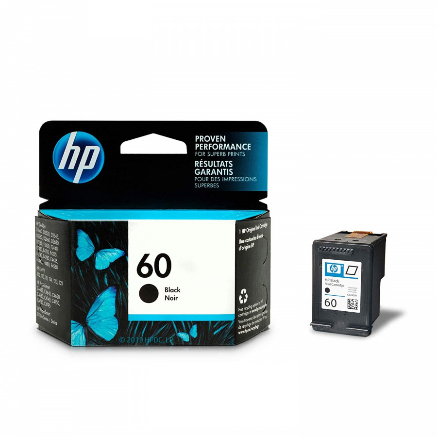 Mực in HP 60 Black Ink Cartridge,  - Hàng chính hãng