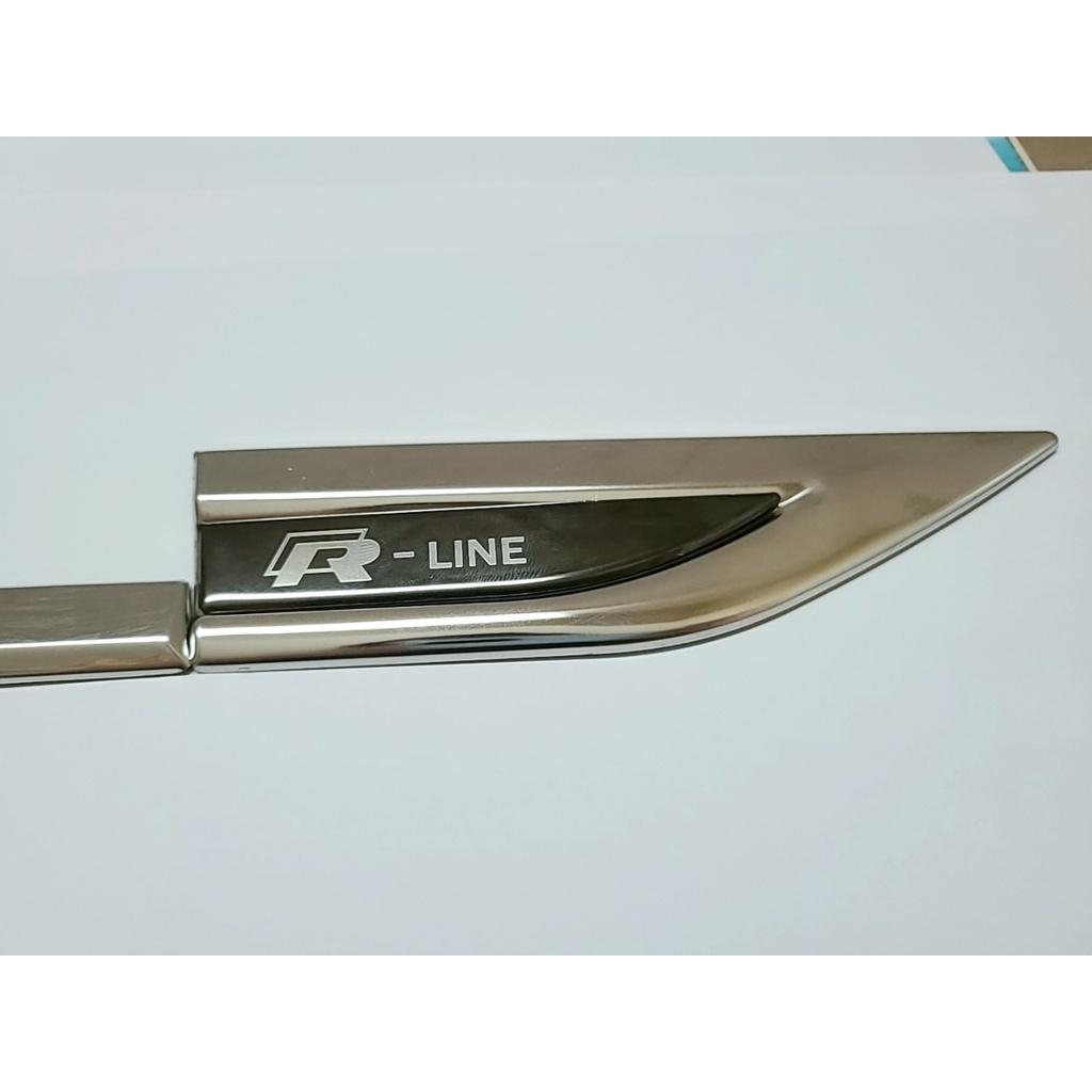 Bộ 02 Mang Cá R-Line Kim Loại Hàng Cao Cấp Trang Trí Sườn Xe Năng Động, Cá Tính