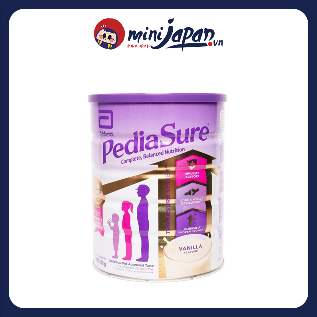 Sữa Pediasure Úc 850gr Nắp Tím vị Vani Bổ Sung Dưỡng Chất Cho Bé