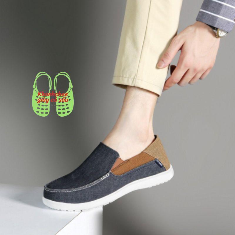 Cross Santa Cruz Deluxe slip on 2, chất liệu vải bố , đế chống trơn trượt