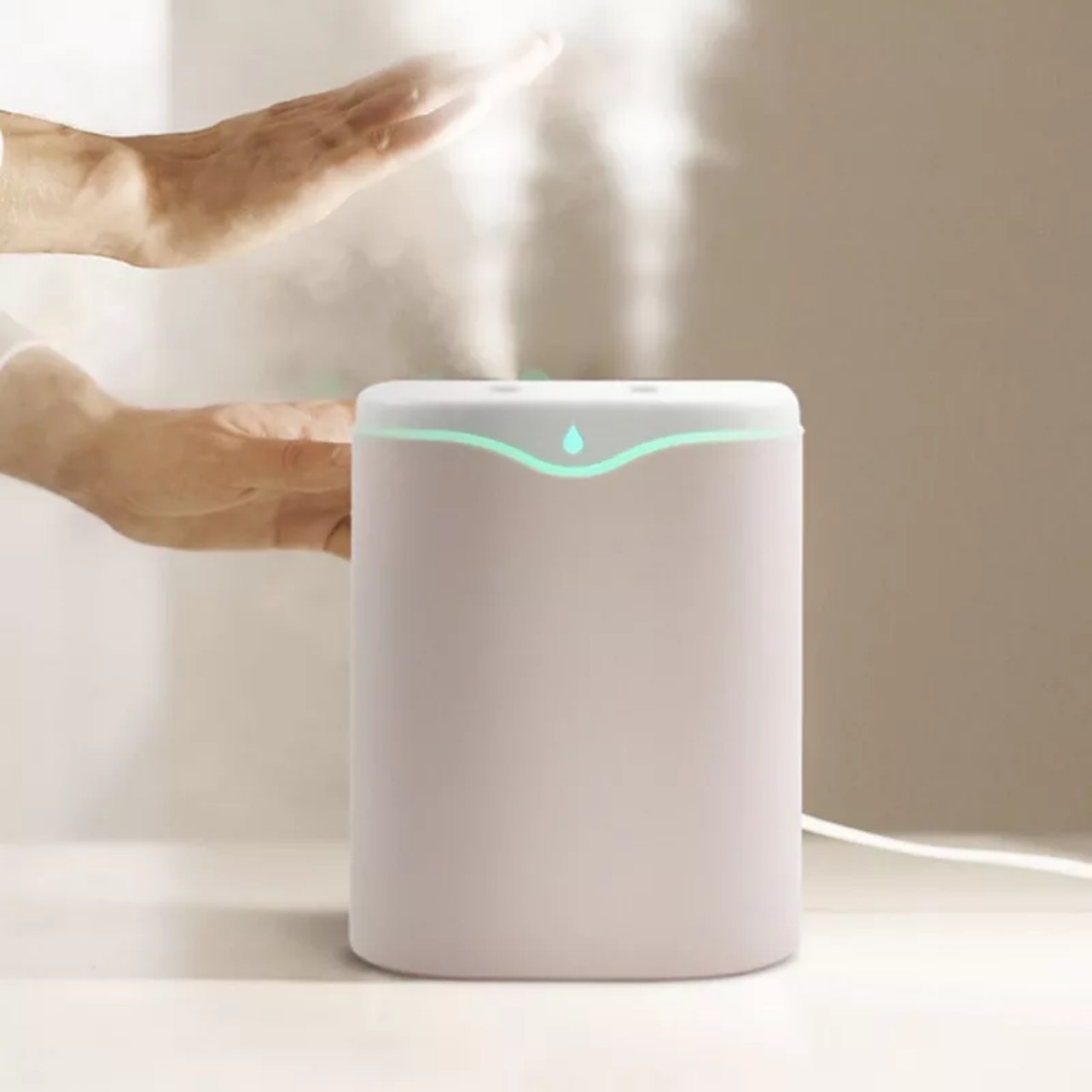 máy tạo ẩm không khí 2000ML Máy khuếch tán hương thơm siêu âm USB Máy tạo sương mù làm mát