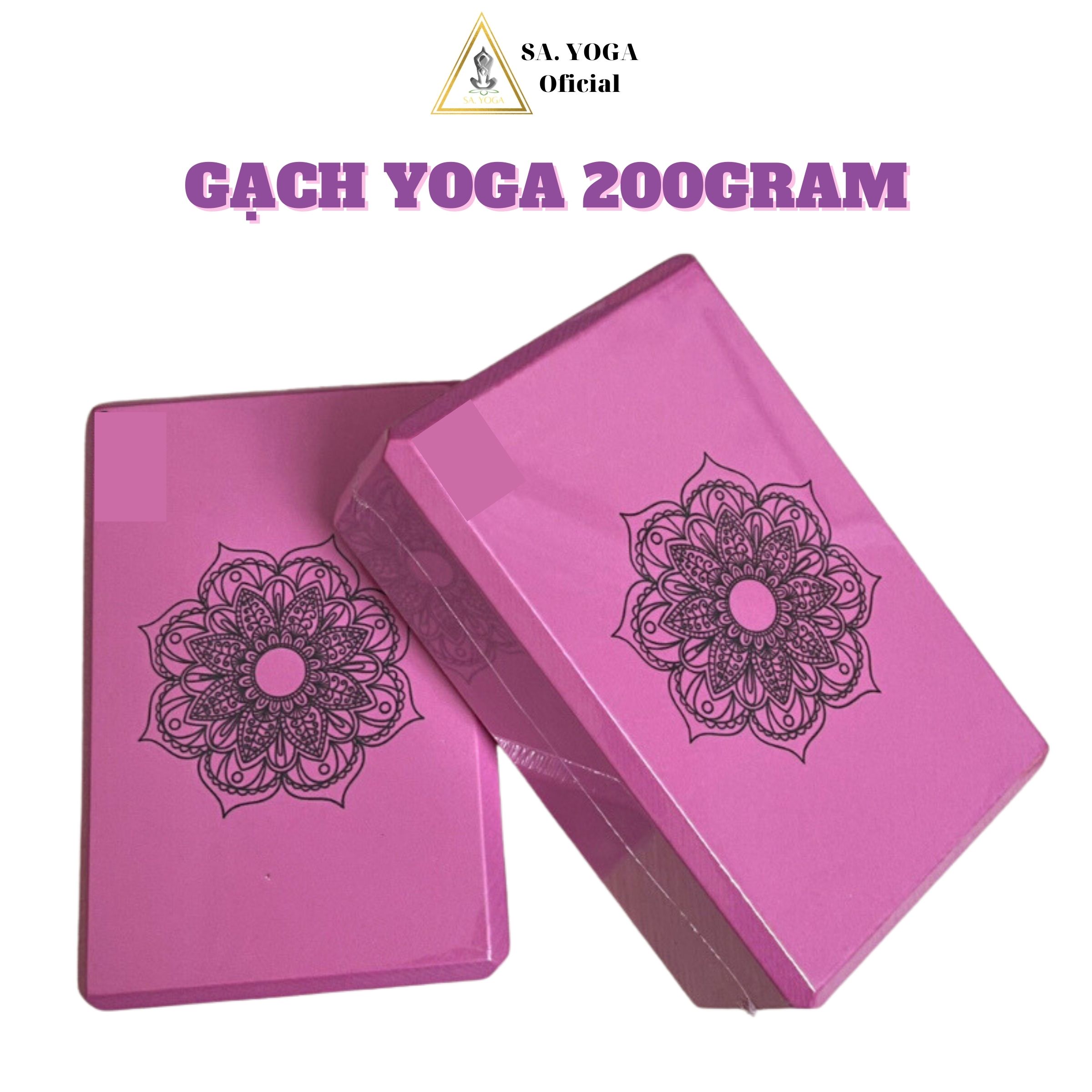 Combo Thảm Yoga TPE 2 Lớp 6mm, 2 Gạch Tập Yoga - YOGA QG, Thảm Chống Trơn Trượt, Thấm Hút Mồ Hôi, Mềm Mại, Không Gây Kích Ứng; Gạch Nhẹ, Có Độ Nén Cao, Chịu Lực Tốt - Hàng chính hãng