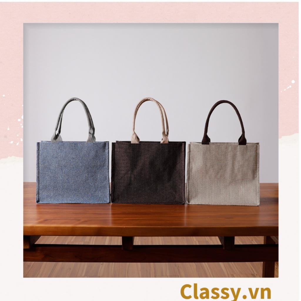 Túi Đay Trơn Retro Quai Đay, Kiểu dáng Vintage, Kích thước 36 * 15 * 28 CM - Sản phẩm thân thiện với Môi trường T310