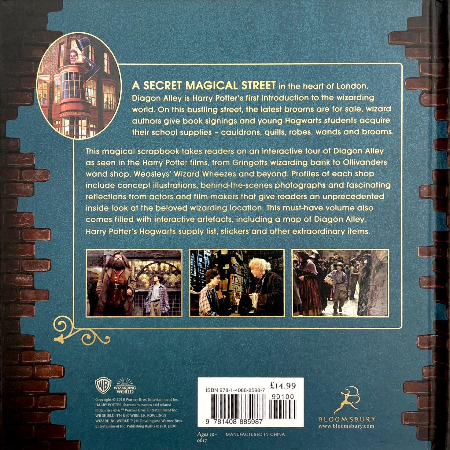 Harry Potter: Diagon Alley (A Movie Scrapbook ) (Hardback) Hẻm Xéo (Cánh cửa mở ra thế giới phép thuật) (English Book)