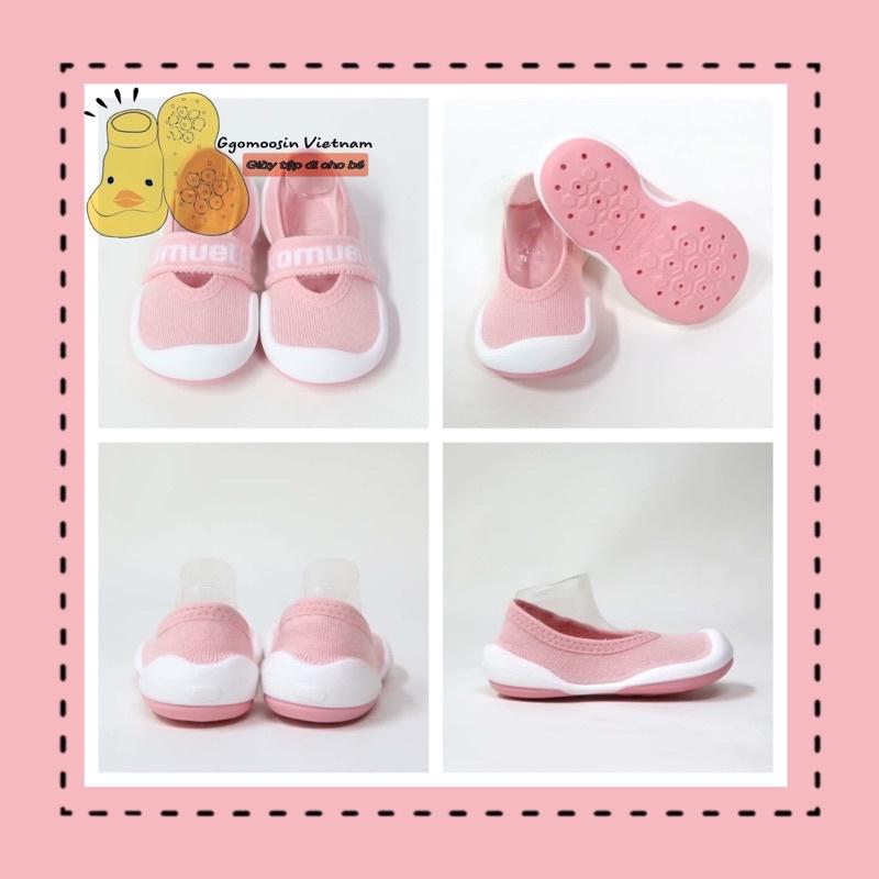 &quot; SIÊU PHẨM MÙA HÈ &quot;GIÀY TẬP ĐI BÉ CƯNG GGOMOOSIN MADE IN KOREA flat pink