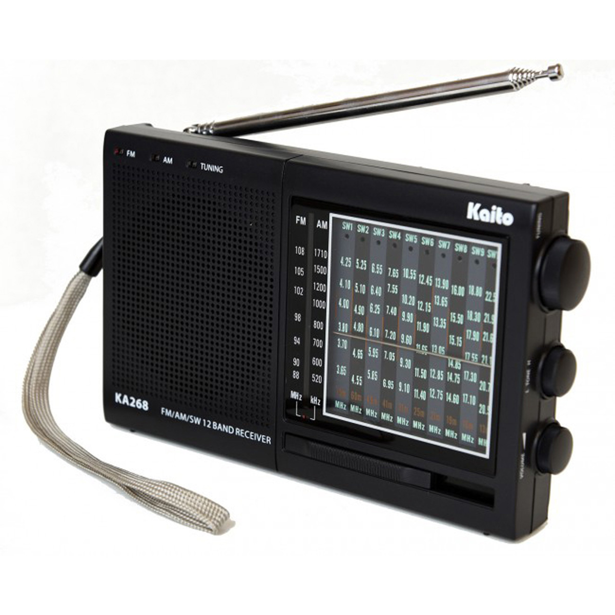 ĐÀI RADIO 12 BĂNG TẦN  KAITO KA-268 thương hiệu Mỹ