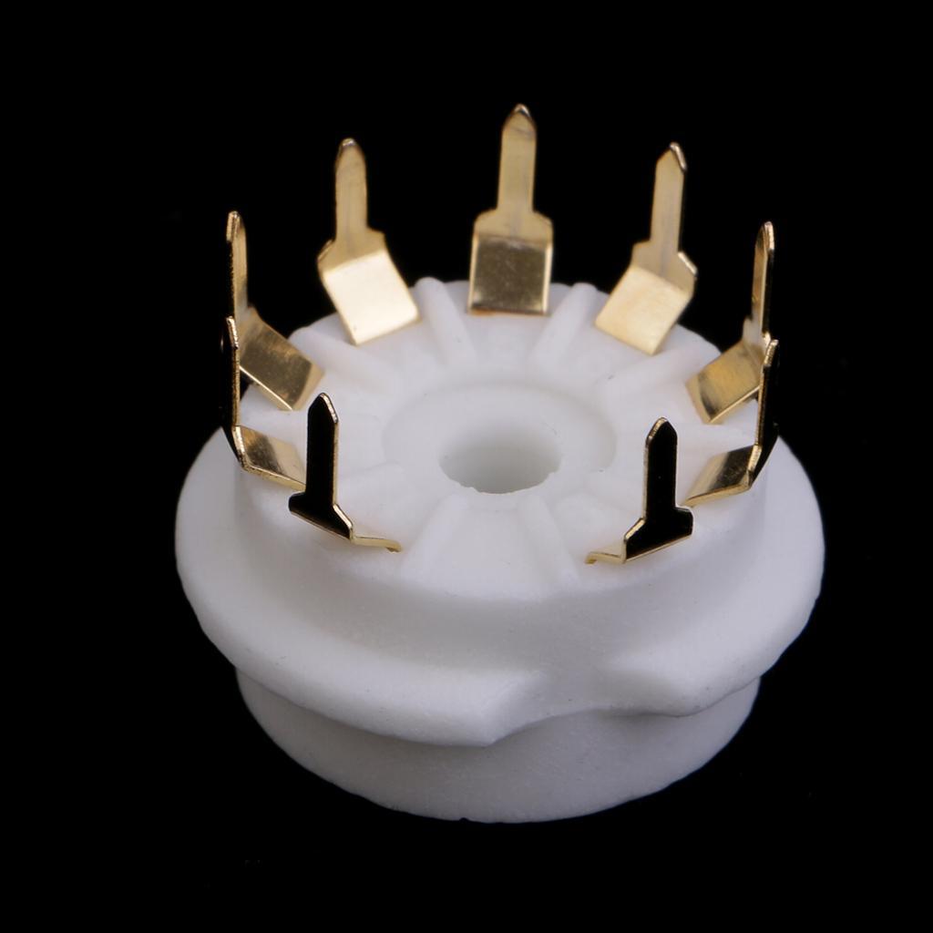 9pin PCB Mounting Vacuum Tube Socket GZC9-B-G for 12AX7,ECC83,E88CC,6922