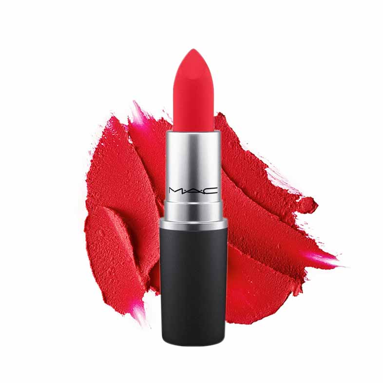 Son Lì MAC Powder Kiss Lipstick 315 Lasting Passion 3g - Đỏ Ánh Hồng