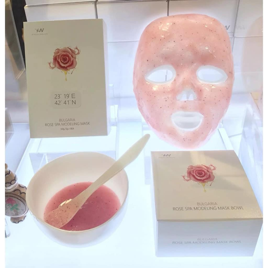 Mặt nạ Bulgaria Rose Spa Modeling 1kg, dưỡng trắng, cấp ẩm, căng bóng, chống lão hóa da