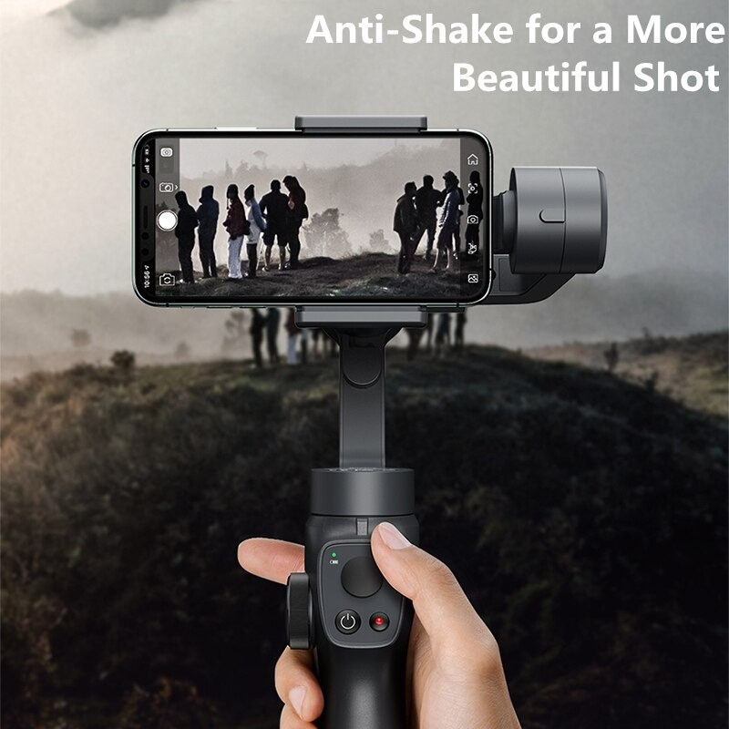 Tay cầm chống rung đa năng cho điện thoại Baseus Gimbal Stabilizer ( 3-Axis Handheld , w/Focus, Pull &amp; Zoom, Smartphone) - Hàng Chính Hãng