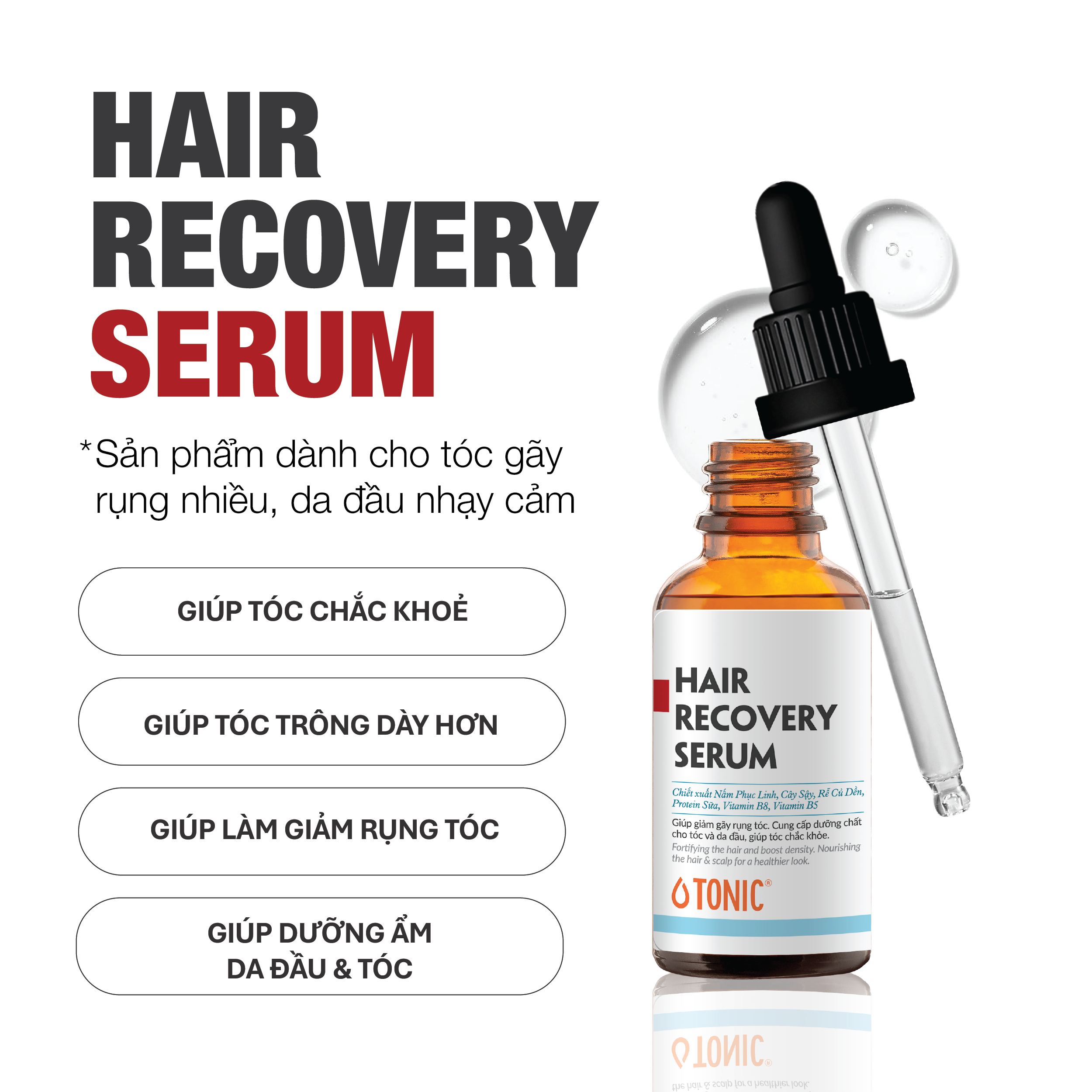 SERUM GIẢM GÃY RỤNG TÓC HAIR RECOVERY SERUM 50ml