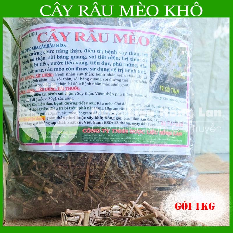 Cây Râu Mèo khô sạch đóng gói 1kg