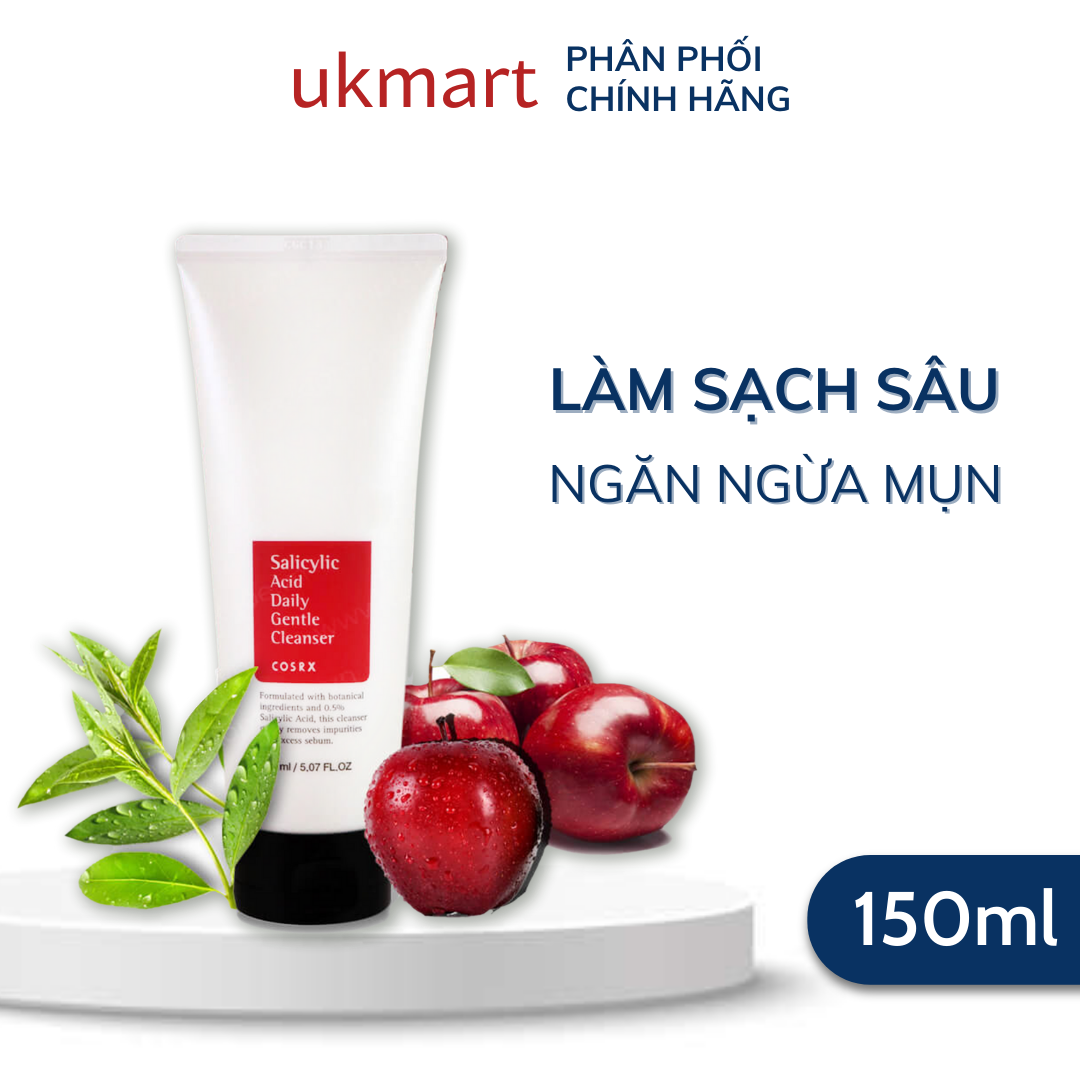 Sữa Rửa Mặt Cosrx Salicylic Acid Daily Gentle Cleanser 150ml