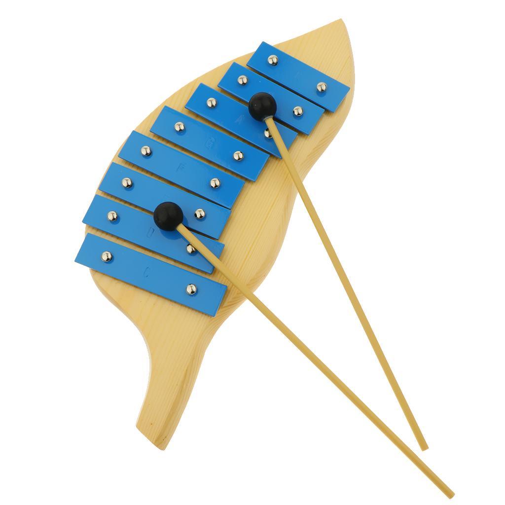 8 Wooden Xylophone for Kids Musical Toy for Kids - with Two Wood Mallet