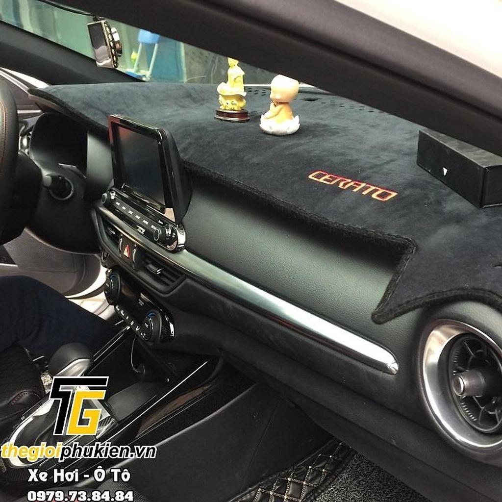 Thảm nhung taplo chống nắng Kia Cerato 2019-2021